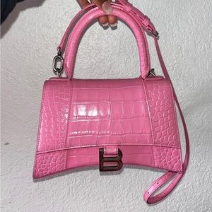 Authentic Baby Pink Balenciaga hourglass bag